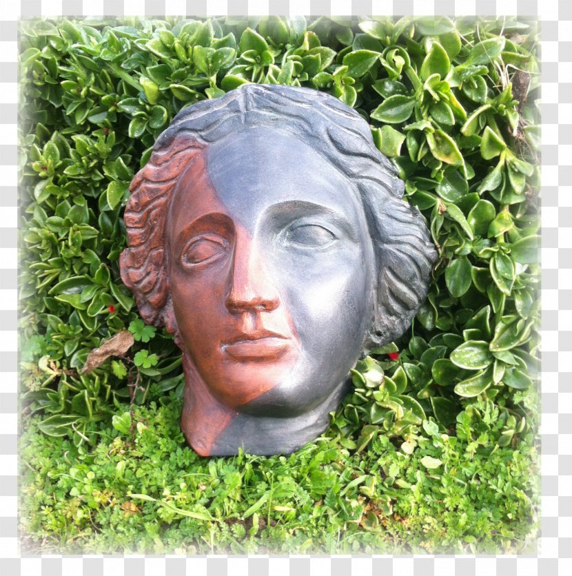 Statue Classical Sculpture Bust - Grass - Cabeza Transparent PNG