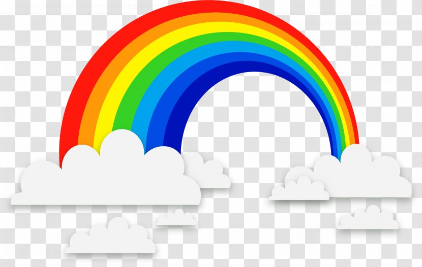 Rainbow Euclidean Vector - Cloud - Exquisite Clouds Background Material Transparent PNG