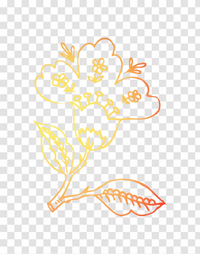 Floral Design Visual Arts Clip Art - Yellow Transparent PNG