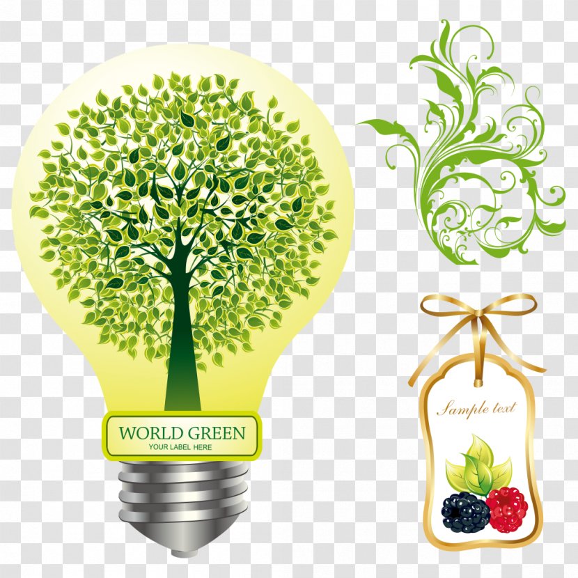 Incandescent Light Bulb Tree Creativity - Chandelier - Fig Creative Transparent PNG