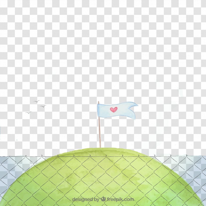 Structure Green Pattern - Rectangle - Peace Flag Inserted In The Grass Transparent PNG