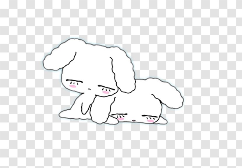 Cartoon Download - Heart - White Dog Transparent PNG