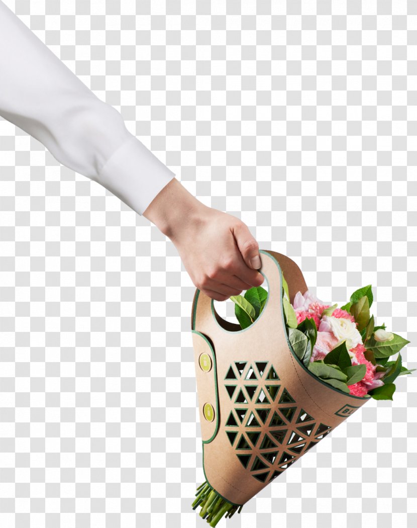 Paper Flower Bouquet Packaging And Labeling - Bag Transparent PNG