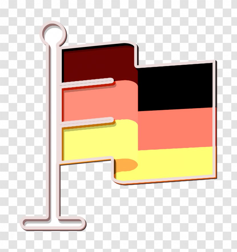 Flag Icon Germany - Rectangle - Material Property Transparent PNG