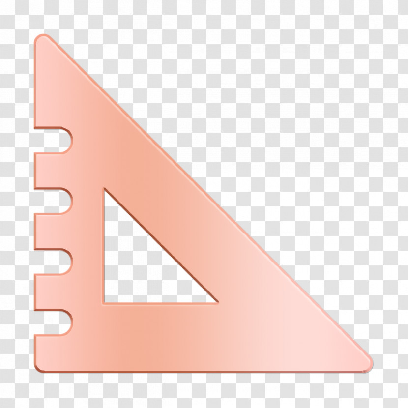 Study Icon School Set Square Icon Rule Icon Transparent PNG