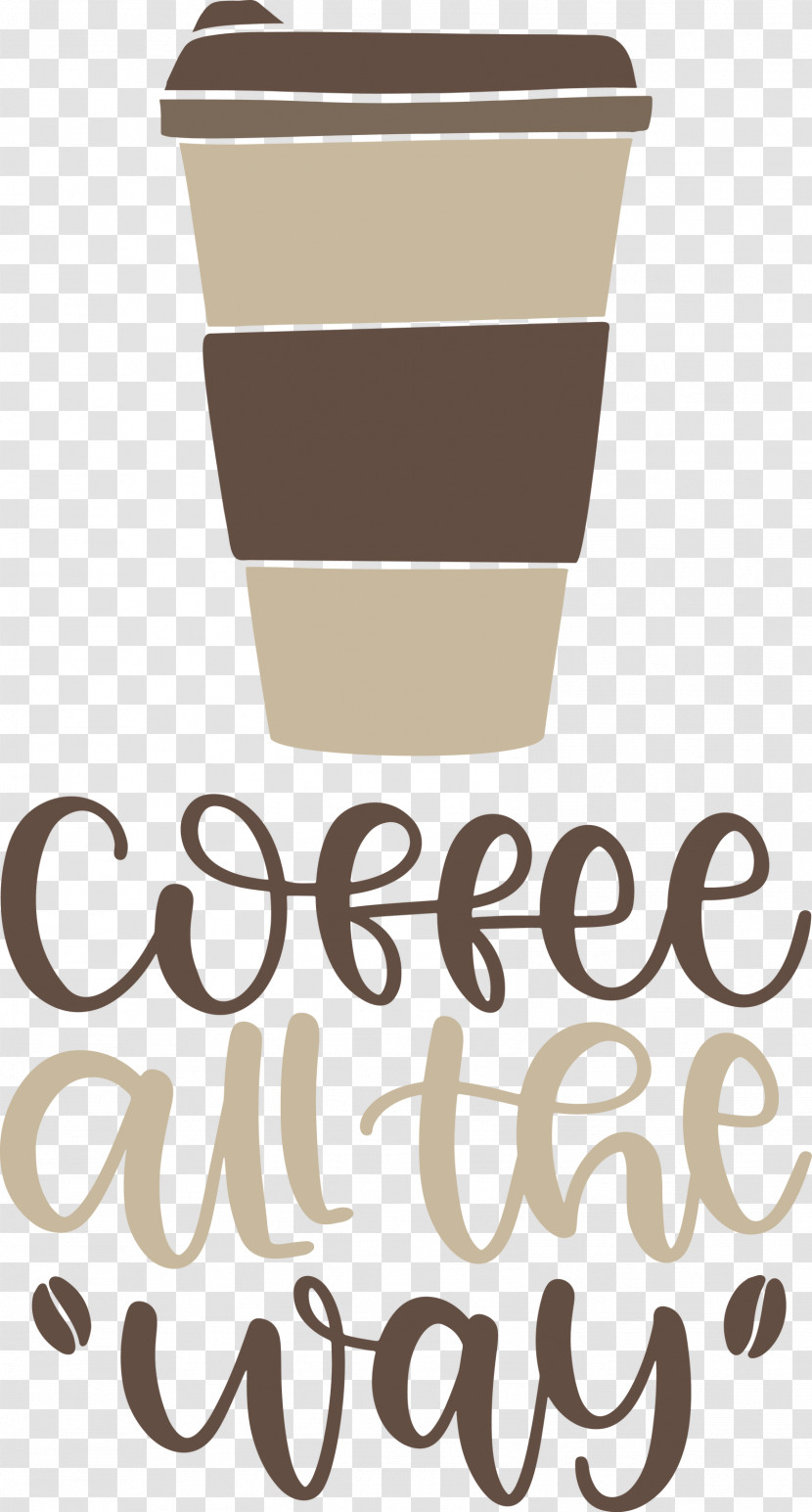 Coffee All The Way Coffee Transparent PNG