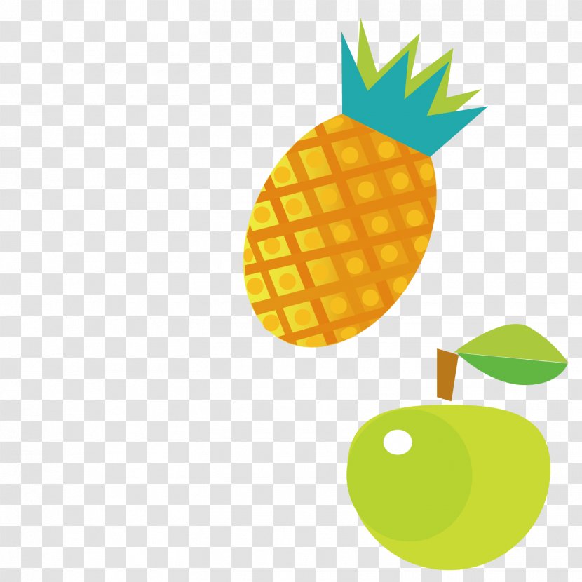 Pineapple Euclidean Vector Computer File - Orange - And Apples Transparent PNG