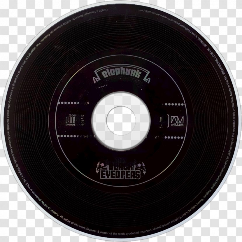 Compact Disc Computer Hardware Disk Storage - Data Device - Black Eyed Peas Transparent PNG