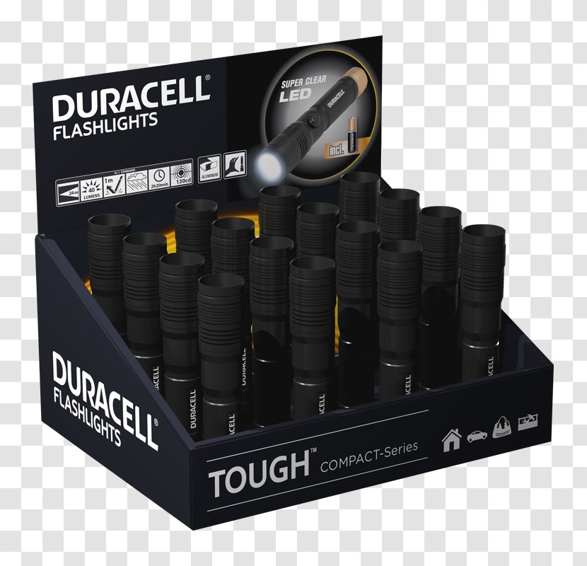 Flashlight Electric Battery Duracell Light-emitting Diode CMP-9-D16 - Hardware - Flashlights Transparent PNG