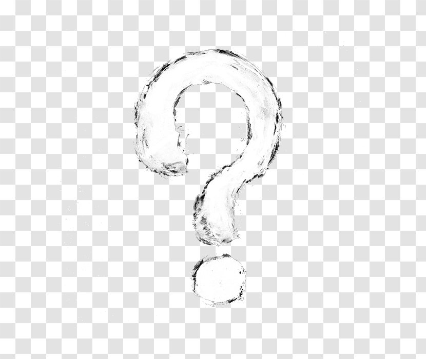 Black And White Question Mark - Creative Transparent PNG