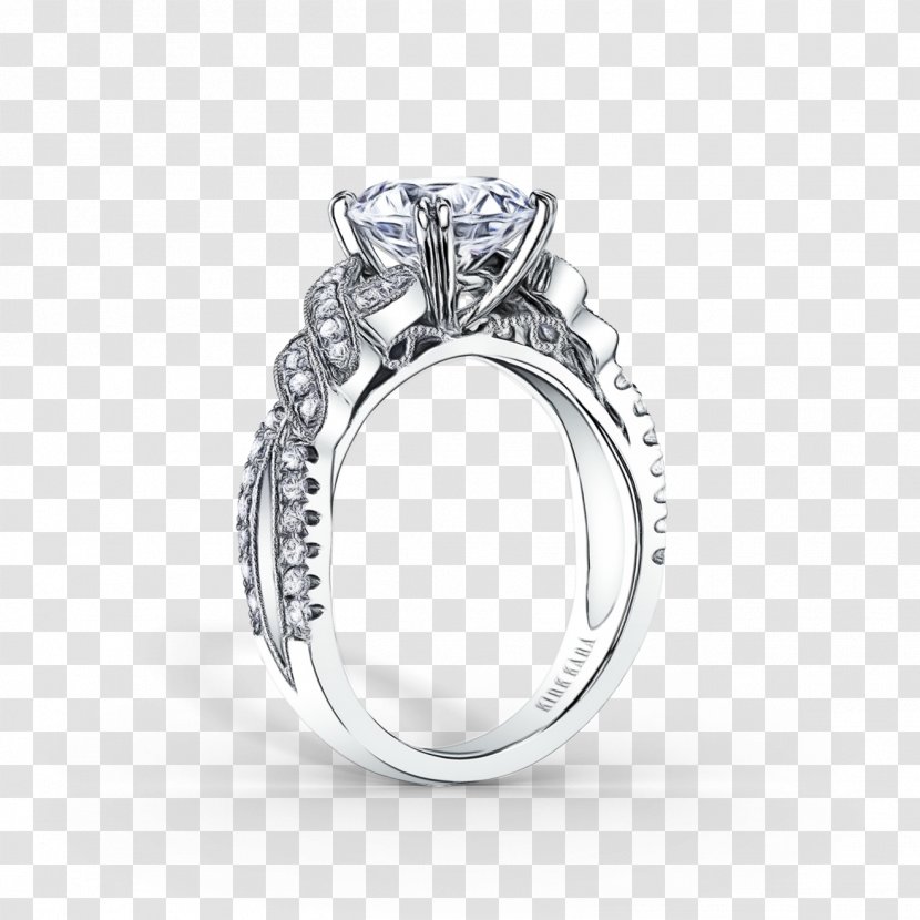 Wedding Ring Silver - Oval Mineral Transparent PNG