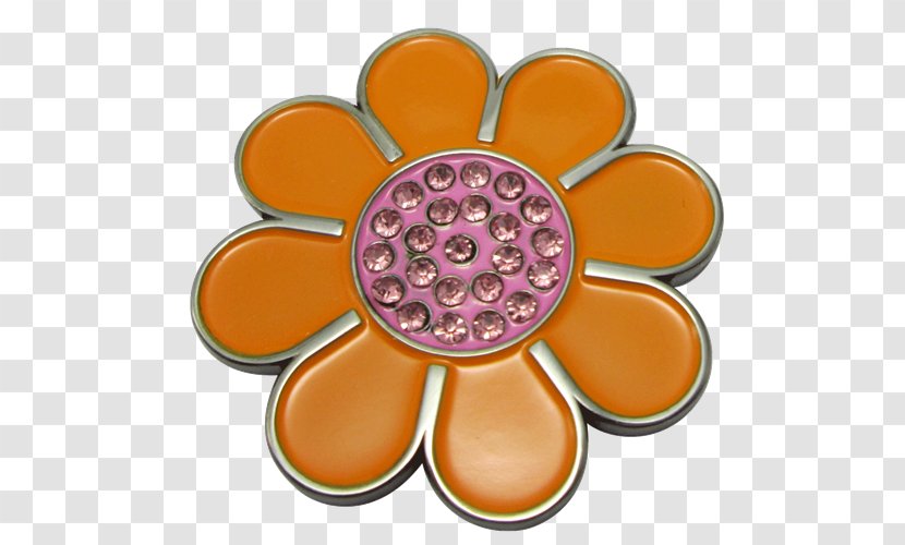 Clip Art Petal Flower Hippie Orange Blossom - Golf Balls For Women Transparent PNG