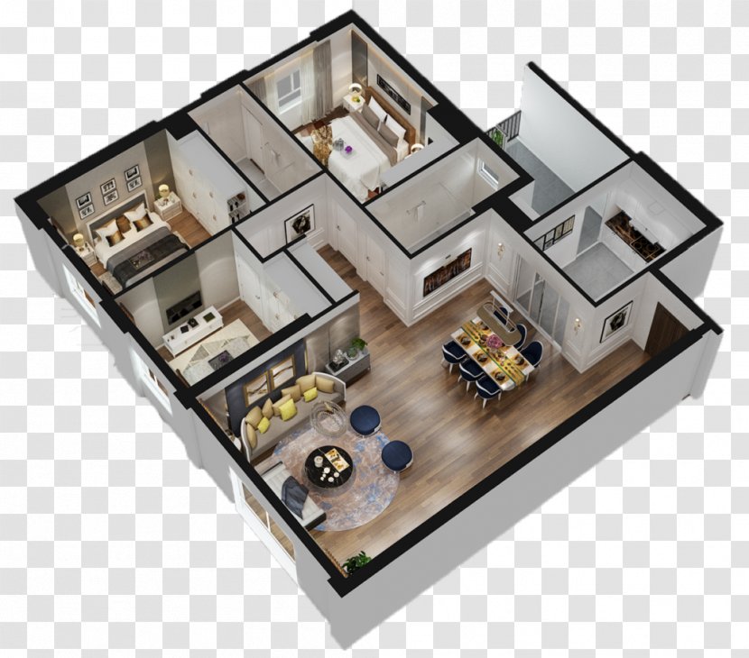 Apartment Floor Plan Adhiraj Samyama Real Estate - Bedroom Transparent PNG