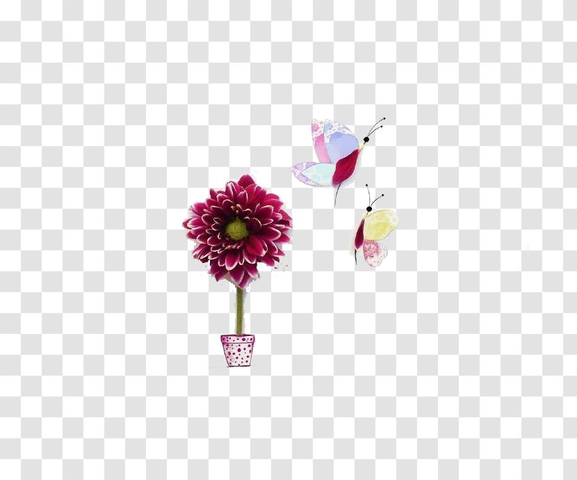 Allah Muslim Halal Sahabah Tasbih - Rose Family - Peony Flower And Butterfly Pull Material Free Transparent PNG