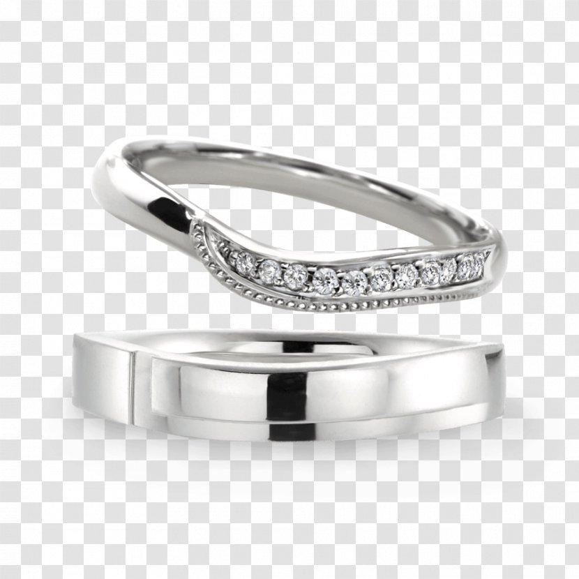 Wedding Ring Silver Jewellery - Body Jewelry Transparent PNG