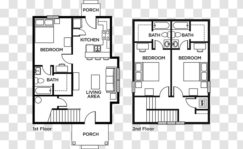 Floor Plan Furniture Pattern - Structure - Design Transparent PNG