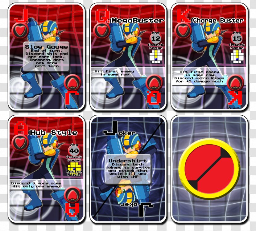 Mega Man Battle Chip Challenge Network Game Playing Card - Silhouette - Megaman Battlechip Transparent PNG