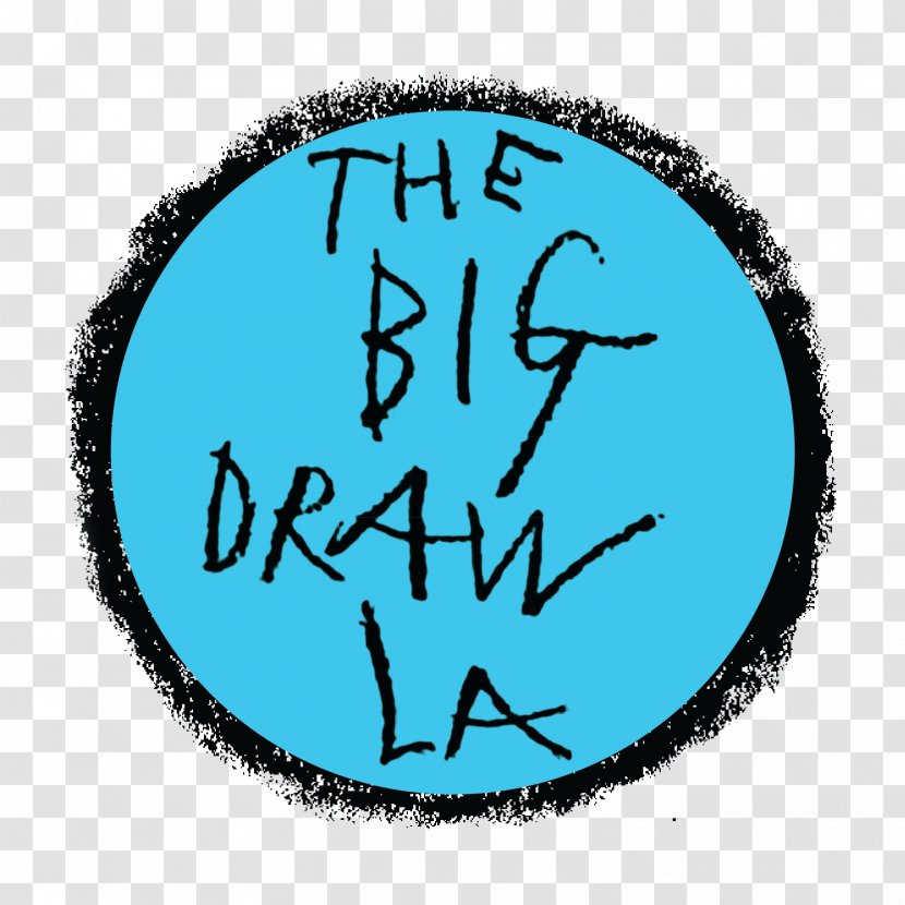 The Big Draw LA Font Teal - Musically Transparent PNG