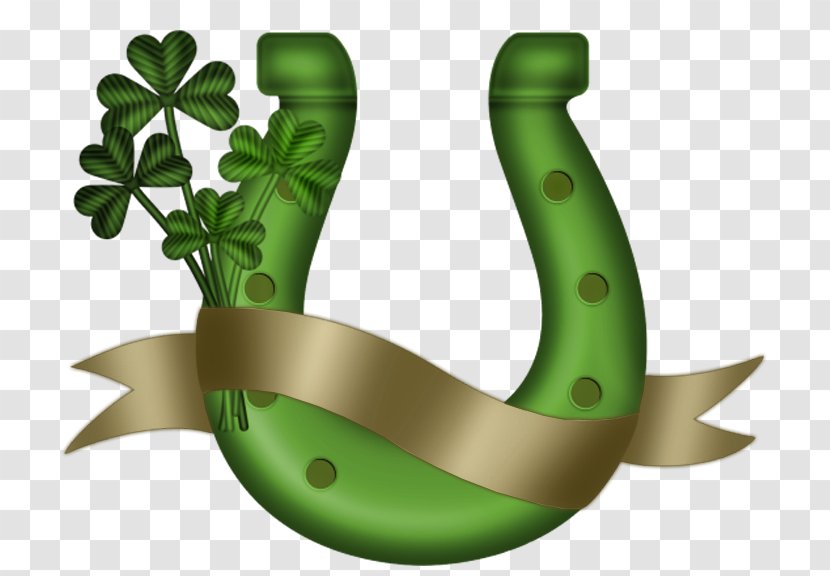 Horseshoe Saint Patrick's Day Clip Art - Plant - Green Horse Cliparts Transparent PNG