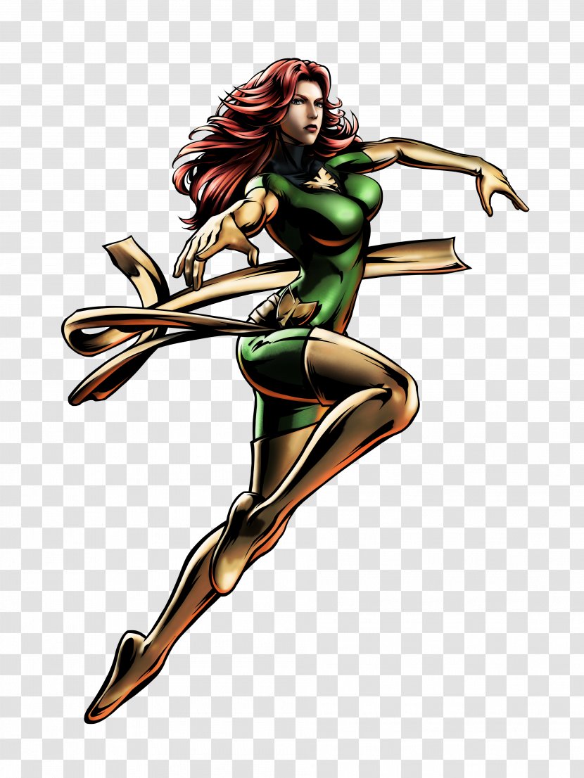 Ultimate Marvel Vs. Capcom 3 3: Fate Of Two Worlds Jean Grey Phoenix Wright Video Game - Silhouette Transparent PNG