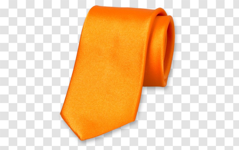 Necktie Orange Silk Satin Bow Tie - Color Transparent PNG