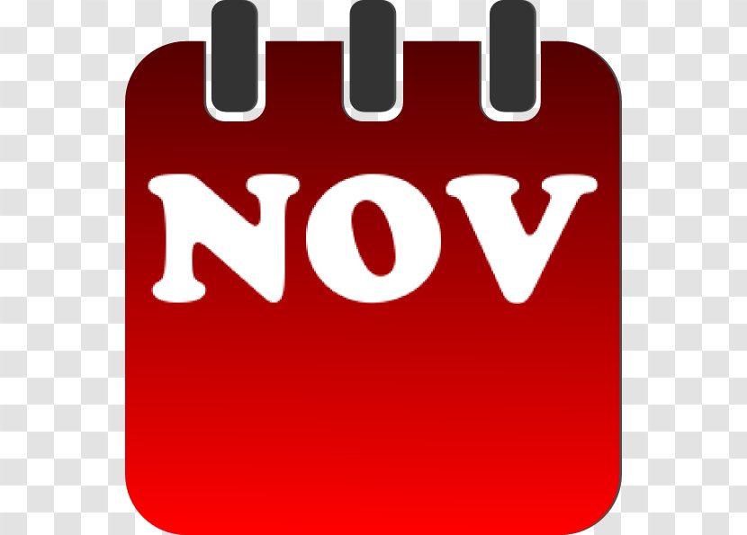 November Calendar Clip Art - Heart - February Clipart Transparent PNG