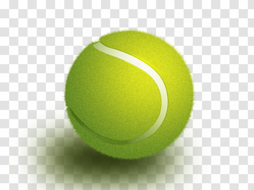 Tennis Ball Green - Cartoon - Creative Hand-painted Transparent PNG