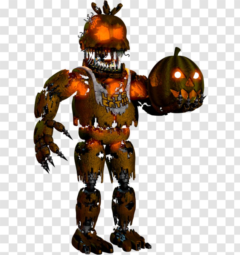 Five Nights At Freddy's 4 Nightmare Jack-o'-lantern Jump Scare - Figurine - Freddy Transparent PNG