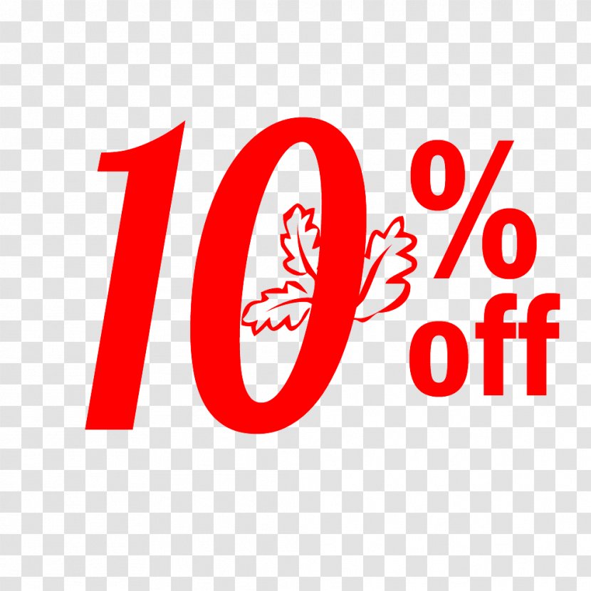 Thanksgiving Sale 10% Off Discount Tag. - Brand - Trademark Transparent PNG