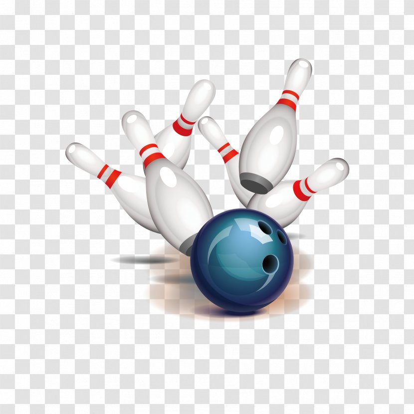 Bowling Ball Pin Strike Clip Art - Equipment - Vector Decoration Transparent PNG