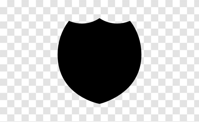 Line Circle Font - Black M - Shield Design Transparent PNG