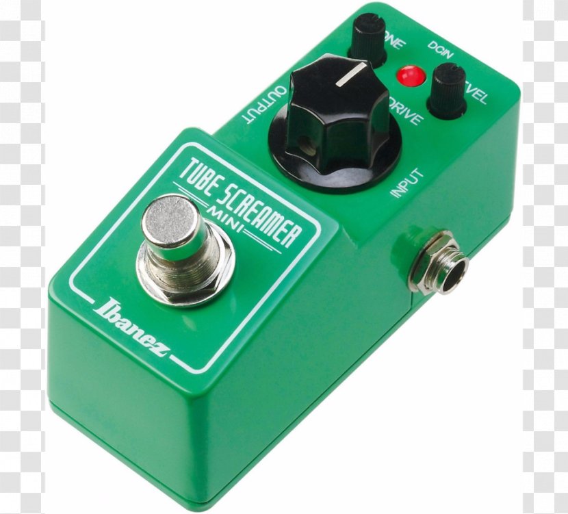 Ibanez Tube Screamer TS Mini Effects Processors & Pedals Distortion - Watercolor - Electric Guitar Transparent PNG