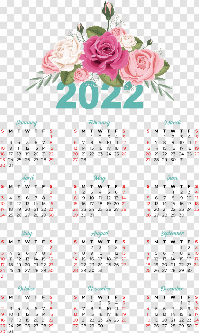 Calendar Flower Font Petal Meter Transparent PNG