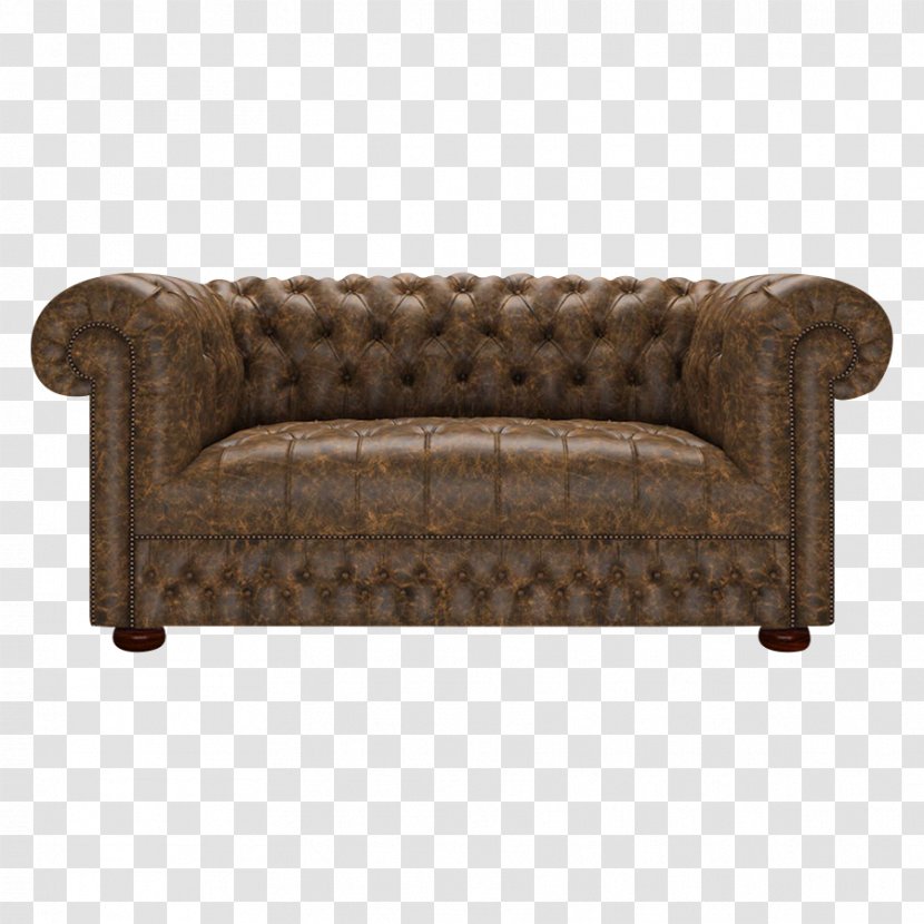 Couch Furniture Leather Divan Chesterfield - Loveseat - Soffa Transparent PNG