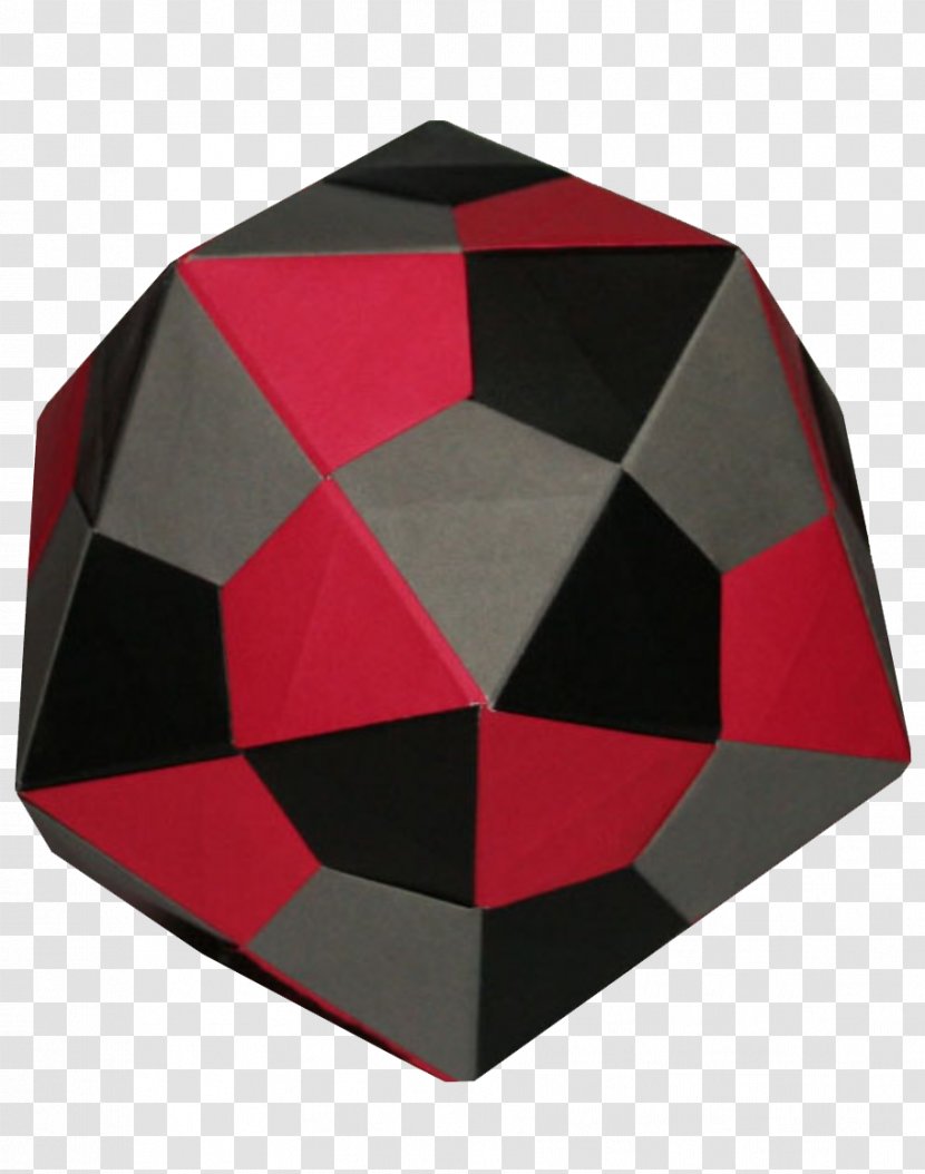 Paper Icosahedron Modular Origami Pattern - 8 March Transparent PNG