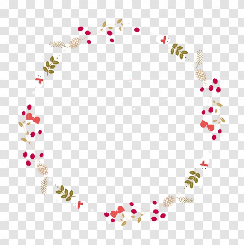 Christmas Decoration Snowflake - Heart - Fruit Ring Picture Material Transparent PNG