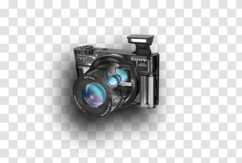 Digital SLR Sony Cyber-shot DSC-RX100 Camera Lens Point-and-shoot - Accessory Transparent PNG