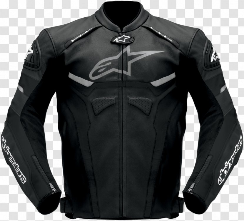 Leather Jacket Alpinestars Motorcycle - Clothing Transparent PNG