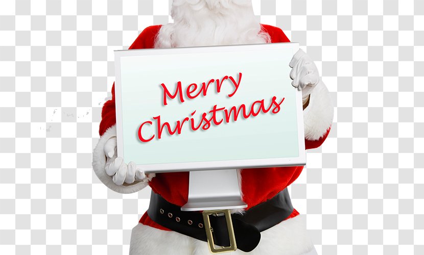Santa Claus Christmas Tree And Holiday Season Decoration - Card Transparent PNG
