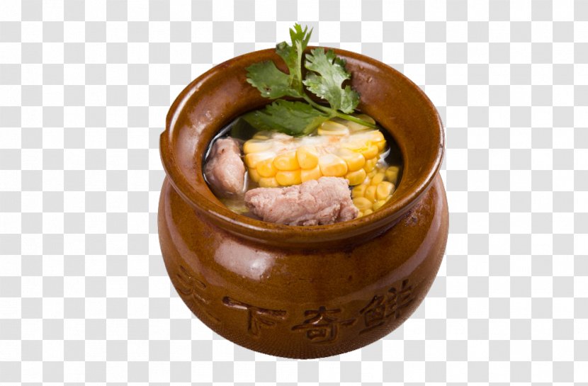 Jiangxi Asian Cuisine Potage Soup Pork Ribs - A Jar Of Corn Transparent PNG