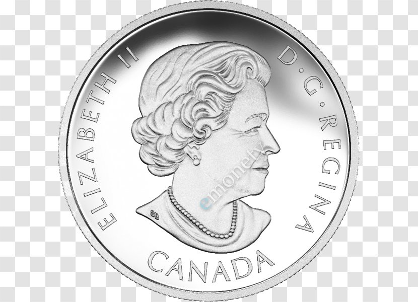 Silver Coin Ounce Gold - Black And White Transparent PNG