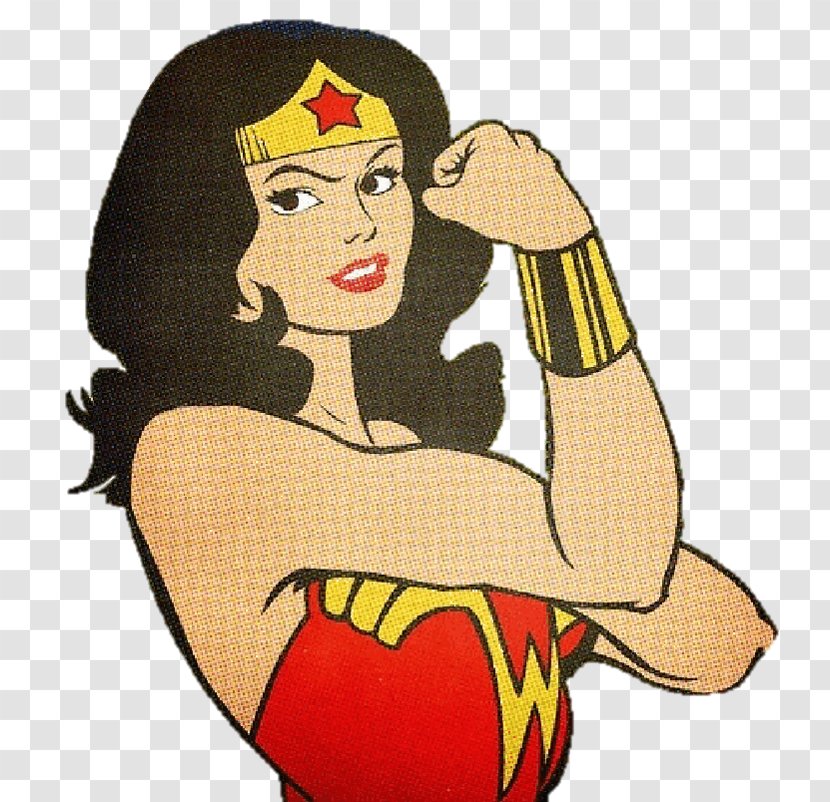 Wonder Woman We Can Do It! Female Rosie The Riveter Superman - All Star Comics Transparent PNG