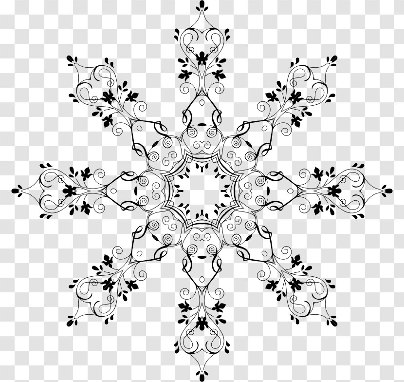 Electric Charge Field Electricity Charged Particle - Symmetry - Snowflake Transparent PNG
