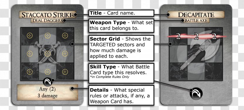 Weapon Card Game Playing Battle Axe - Player Transparent PNG