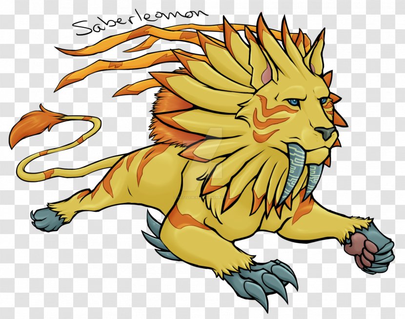 Leomon Lion Garurumon Digital Art Transparent PNG