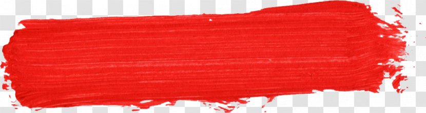 Red Paintbrush - Paint - Brush Stroke Transparent PNG