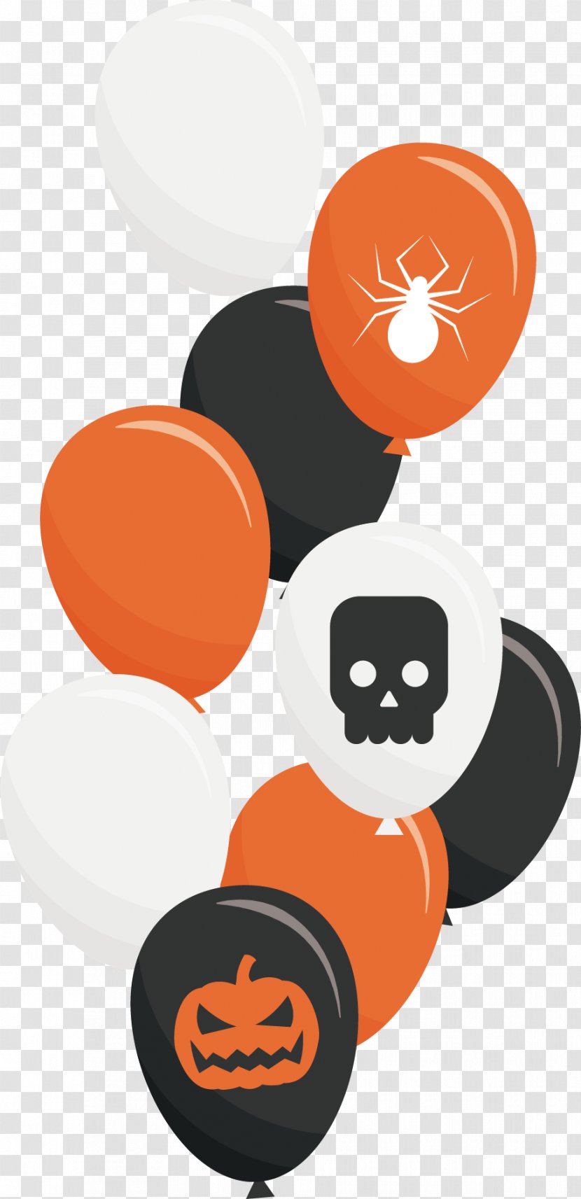 Halloween Template Icon - Watercolor - Vector Hand-painted Color Balloons Transparent PNG