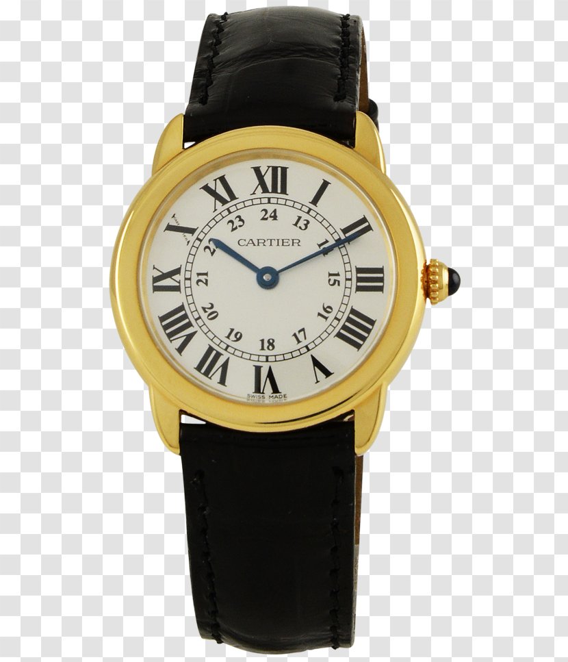 Cartier Tank Ronde Solo Watch Colored Gold - Louis Transparent PNG