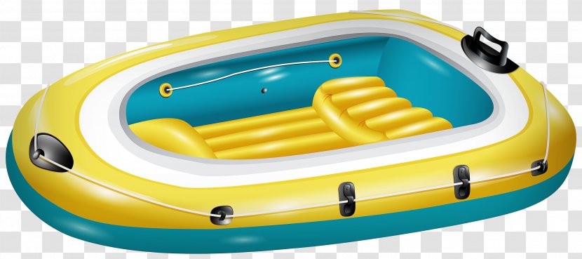 Inflatable Yellow Aqua Boat Games - Vehicle - Toy Transparent PNG
