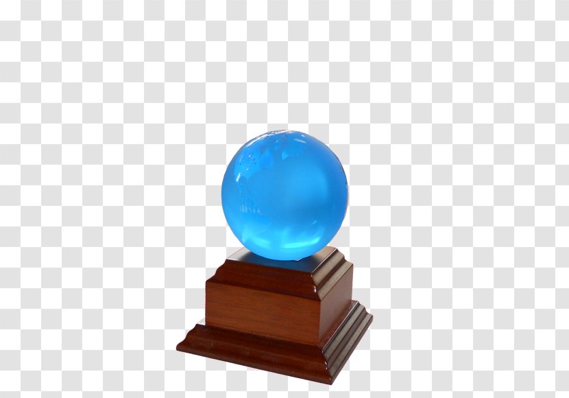 Cobalt Blue Sphere Trophy Transparent PNG